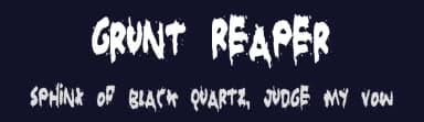 Grunt Reaper by Pizzadude — Script Handwritten Font — thumbnail 2