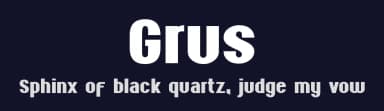 Grus by Jorge Algarin — Sans Serif Font — thumbnail 2