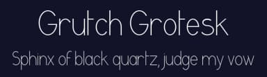 Grutch Grotesk by Steeve Gruson — Sans Serif Font — thumbnail 2