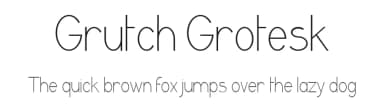 Grutch Grotesk by Steeve Gruson — Sans Serif Font — thumbnail 1
