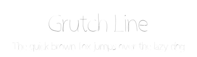 Grutch Line by Steeve Gruson — Script Handwritten Font