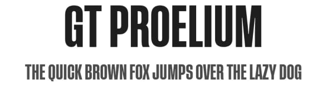 GT Proelium by GigaType — Sans Serif Font
