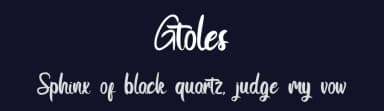 Gtoles by OCSstudio — Script Handwritten Font — thumbnail 2