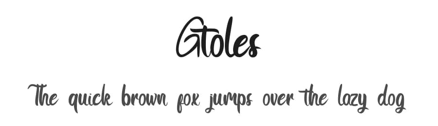 Gtoles by OCSstudio — Script Handwritten Font — preview 1