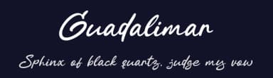 Guadalimar by Khurasan — Script Handwritten Font — thumbnail 2