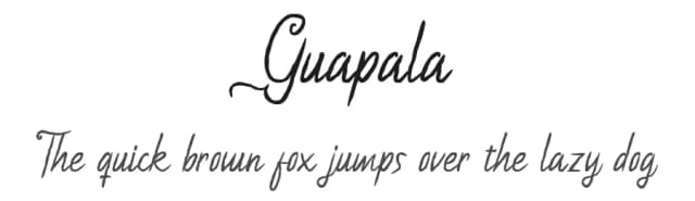 Guapala by Rhidtype — Script Handwritten Font