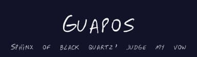 Guapos by Jeferson Jacob de Souza — Script Handwritten Font — thumbnail 2