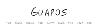 Guapos by Jeferson Jacob de Souza — Script Handwritten Font — thumbnail 1