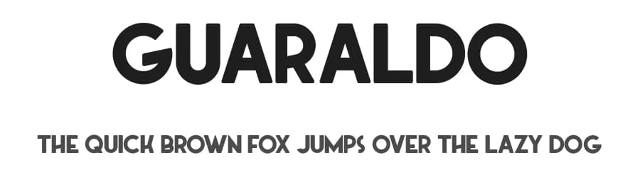 Guaraldo by Guaraldo Fonts — Sans Serif Font