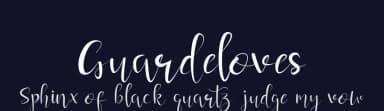Guardeloves by Mohamad Fahrul Anggoro — Script Handwritten Font — thumbnail 2