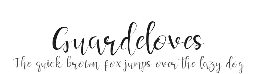 Guardeloves by Mohamad Fahrul Anggoro — Script Handwritten Font