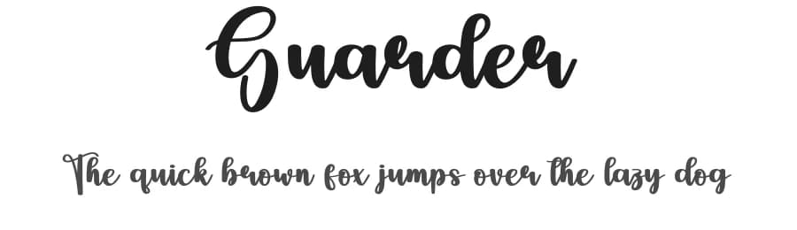 Guarder by Scratchones — Script Handwritten Font