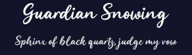 Guardian Snowing by Allouse Studio — Script Handwritten Font — thumbnail 2
