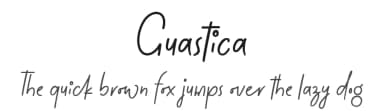 Guastica by Four Lines — Script Handwritten Font — thumbnail 1
