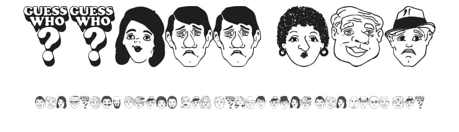 Guess Who by xstreamed.tv — Dingbats Font