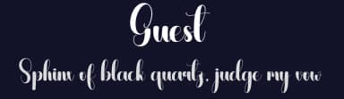 Guest by Andi Moz — Script Handwritten Font — thumbnail 2