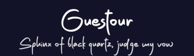 Guestour by Fontherapy — Script Handwritten Font — thumbnail 2