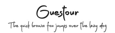 Guestour by Fontherapy — Script Handwritten Font — thumbnail 1