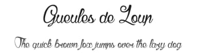 Gueules de Loup by dcoxy - Greg Medina — Script Handwritten Font — thumbnail 1