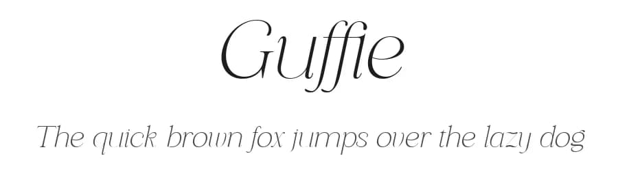 Guffie by Dealita Studio — Serif Font — preview 1
