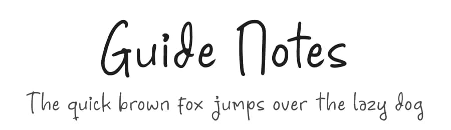 Guide Notes by Letterena Studios — Script Handwritten Font