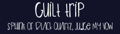 Guilt Trip by Des Gomez — Script Handwritten Font — thumbnail 2