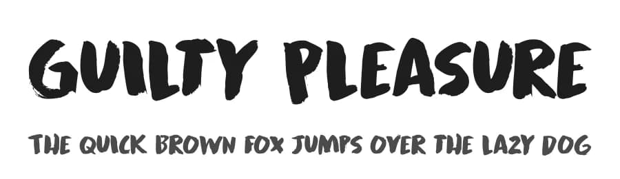 Guilty Pleasure by Hanoded — Script Handwritten Font
