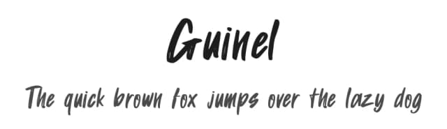 Guinel by Dwi Krisdiantoro — Script Handwritten Font