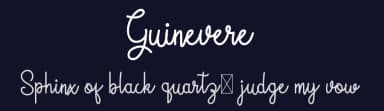 Guinevere by Letterpedia — Script Handwritten Font — thumbnail 2