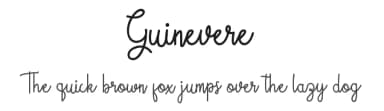 Guinevere by Letterpedia — Script Handwritten Font — thumbnail 1