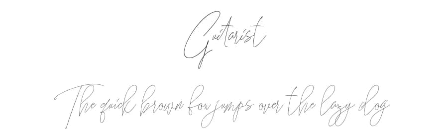 Guitarist by Deniz86 — Script Handwritten Font