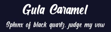Gula Caramel by Inesh Dewi — Script Handwritten Font — thumbnail 2