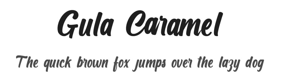 Gula Caramel by Inesh Dewi — Script Handwritten Font