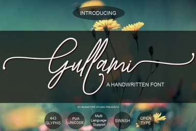 Gullami Rice Script Font by moriztype — Script Handwritten Font — thumbnail 1