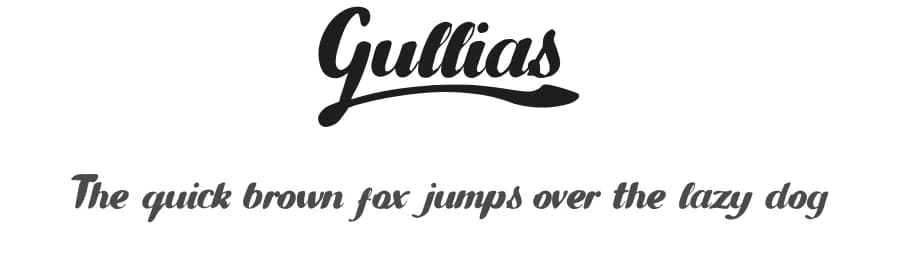 Gullias by Leonard Posavec - LeoSupply.co — Script Handwritten Font