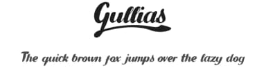 Gullias by Leonard Posavec - LeoSupply.co — Script Handwritten Font — thumbnail 1