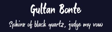 Gultan Bonte by Ali Hamidi — Script Handwritten Font — thumbnail 2