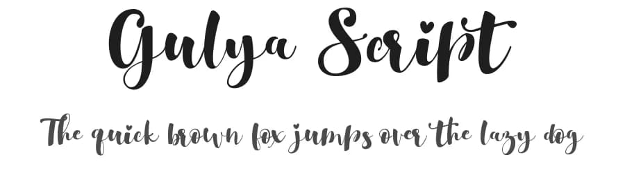 Gulya Script by aldedesign — Script Handwritten Font