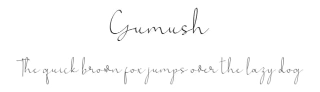 Gumush by CBRTEXT Studio — Script Handwritten Font