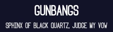 Gunbangs by Doggybag — Sans Serif Font — thumbnail 2