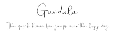 Gundala by Fana Merah Jambu — Script Handwritten Font — thumbnail 1