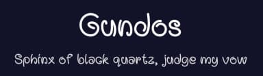 Gundos by Em Nazar — Script Handwritten Font — thumbnail 2