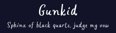 Gunkid by Locomotype — Script Handwritten Font — thumbnail 2