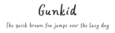 Gunkid by Locomotype — Script Handwritten Font — thumbnail 1