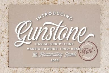 Gunstone Script Font by Ngene — Script Handwritten Font — thumbnail 1