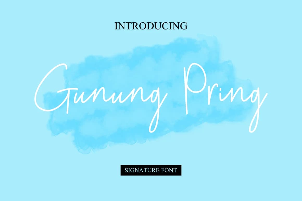 Gunung Pring Font by zuzulgo studio — Script Handwritten Font
