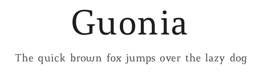 Guonia by Lerima — Serif Font