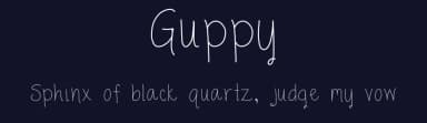 Guppy by Sabrina Schleiger — Script Handwritten Font — thumbnail 2