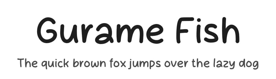 Gurame Fish by Origin Type — Script Handwritten Font