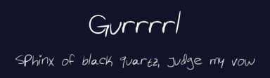 Gurrrrl by India M — Script Handwritten Font — thumbnail 2